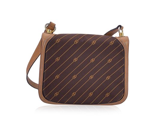 GUCCI Borsa a Tracolla Vintage in Tela Col. Marrone M