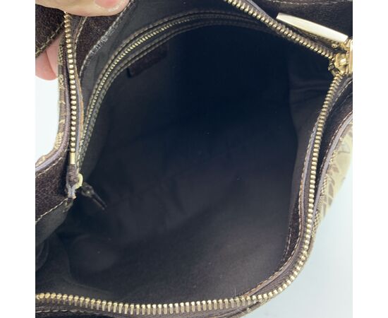 GUCCI Borsa Hobo in Tela Col. Marrone Hobo M