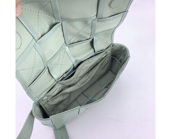 BOTTEGA VENETA Borsa a Tracolla in Pelle Col. Verde Cassette S