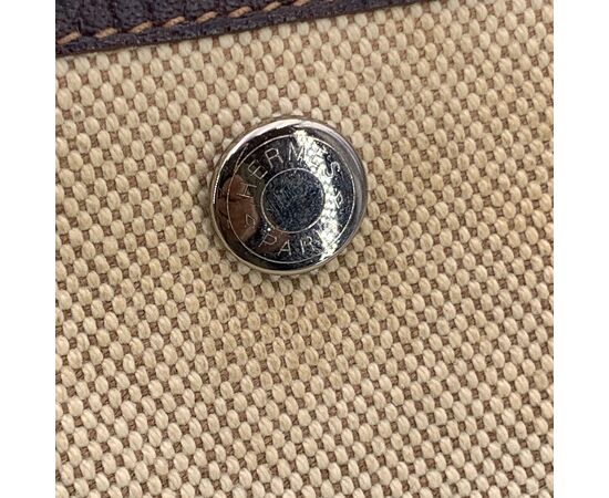 HERMES Borsa Shopper in Tela Col. Beige Garden Party M