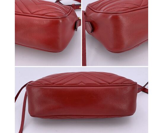 GUCCI Borsa a Tracolla in Pelle Col. Rosso Marmont S