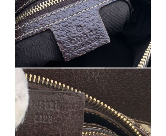 GUCCI Borsa Hobo in Tela Col. Marrone Hobo M