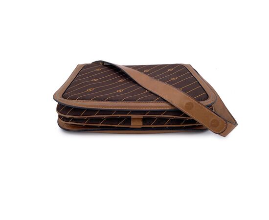 GUCCI Borsa a Tracolla Vintage in Tela Col. Marrone M