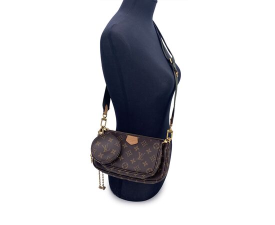 LOUIS VUITTON Borsa a Tracolla in Tela Col. Marrone Multi Pochette Accessoires S