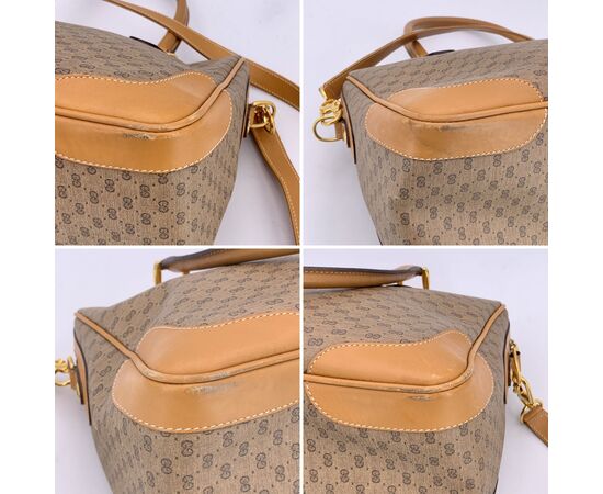 GUCCI Borsa a Mano Vintage in Tela Col. Beige M