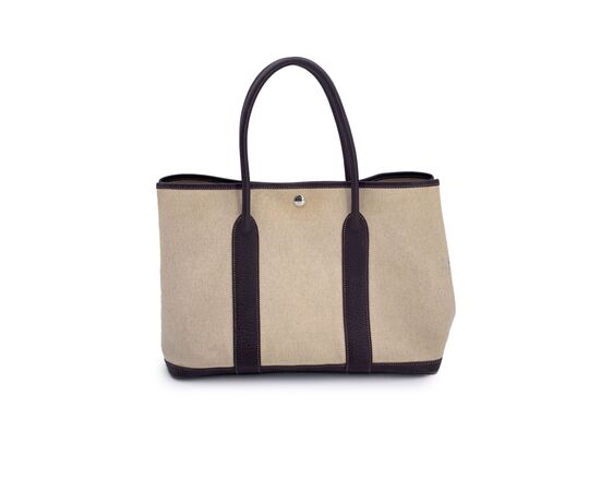 HERMES Borsa Shopper in Tela Col. Beige Garden Party M