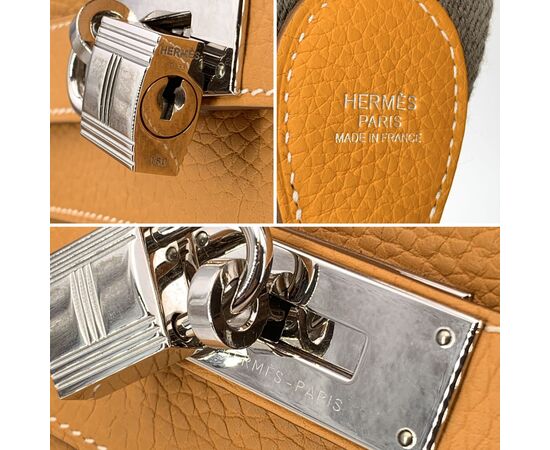 HERMES Borsa a Mano in Pelle Col. Giallo Kelly 40 L
