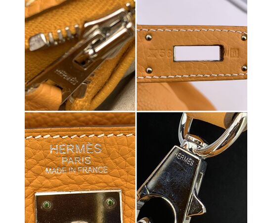HERMES Borsa a Mano in Pelle Col. Giallo Kelly 40 L
