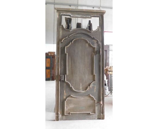 Pts627 N. 12 Piedmontese doors of the &#39;700, plus 6 frames, h cm 290 x 127 cm     