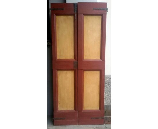 01 Rustic veneer door lacquered with 2 doors     