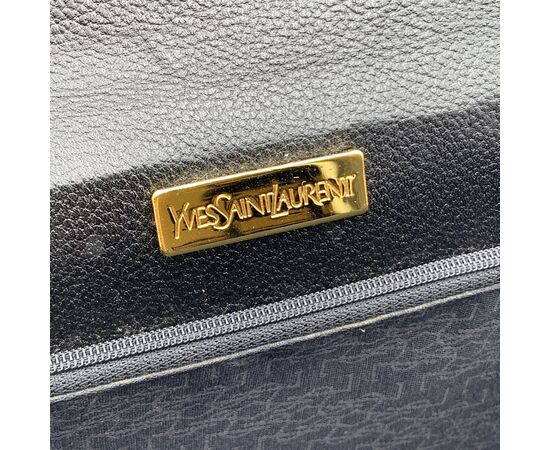 YVES SAINT LAURENT Pochette Vintage in Tela Col. Nero S