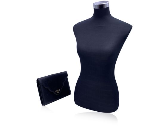 YVES SAINT LAURENT Pochette Vintage in Tela Col. Nero S