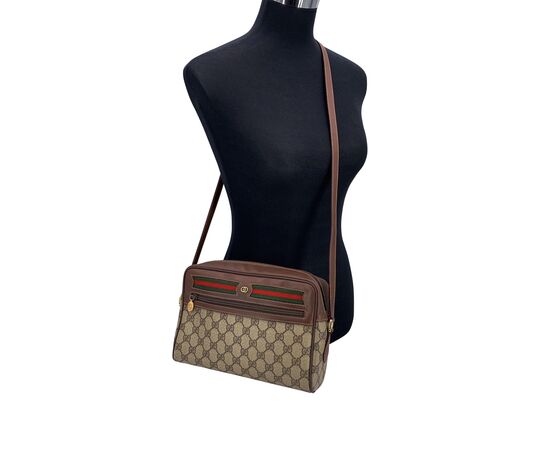 GUCCI Borsa a Tracolla Vintage in Tela Col. Bianco Ophidia M
