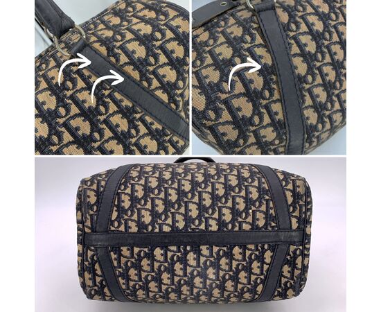 DIOR Borsa a Mano Vintage in Tela Col. Blu Diorissimo M