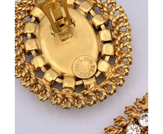 GIANFRANCO FERRE Orecchini Vintage in Metallo Col. Oro