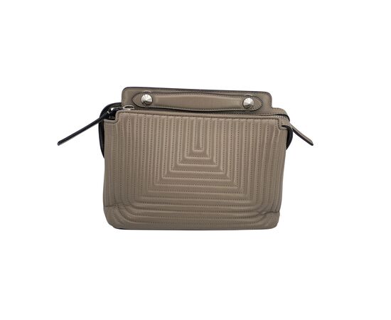 FENDI Borsa a Tracolla in Pelle Col. Grigio Dot Com M