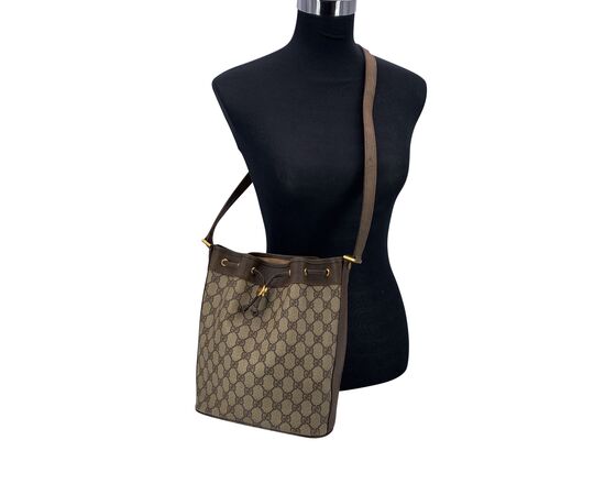 GUCCI Borsa a Tracolla Vintage in Tela Col. Beige Ophidia M