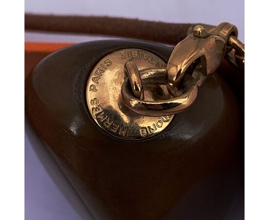 HERMES Collana in Altro Col. Marrone