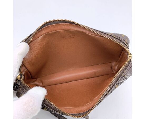LOUIS VUITTON Pochette Vintage in Tela Col. Marrone Marly Dragonne S