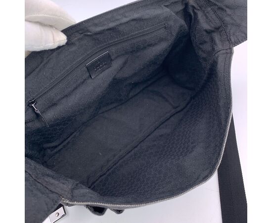 GUCCI Borsa a Tracolla in Tela Col. Grigio M