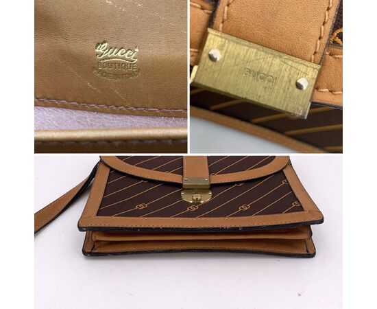 GUCCI Pochette Vintage in Tela Col. Marrone S