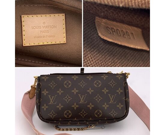 LOUIS VUITTON Borsa a Tracolla in Tela Col. Marrone Multi Pochette Accessoires S