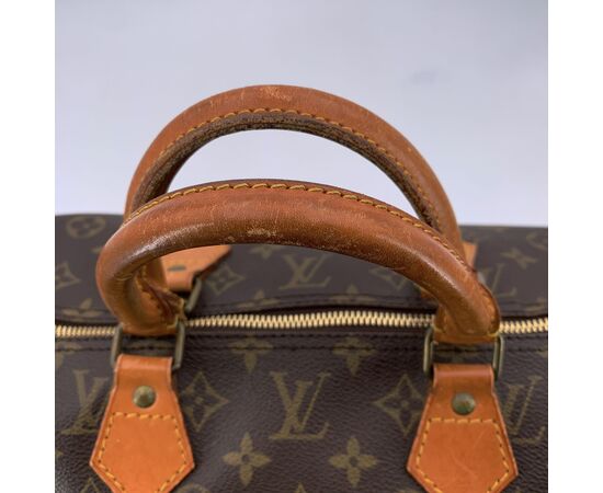 LOUIS VUITTON Borsa a Mano Vintage in Tela Col. Marrone Speedy L