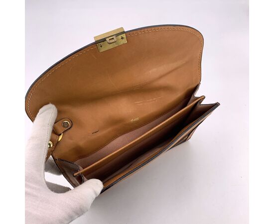 GUCCI Pochette Vintage in Tela Col. Marrone S