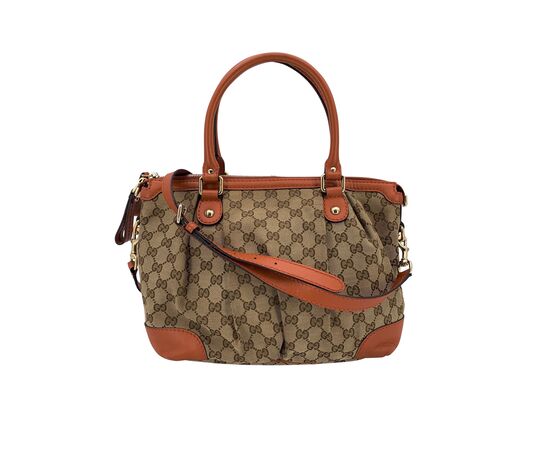 GUCCI Borsa Shopper in Tela Col. Beige Sukey M