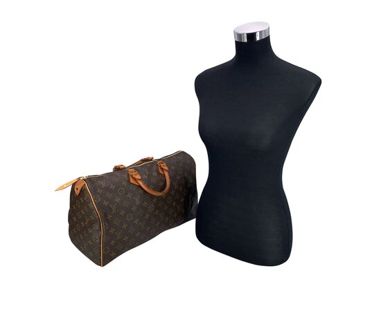 LOUIS VUITTON Borsa a Mano Vintage in Tela Col. Marrone Speedy L
