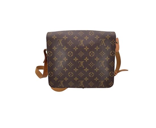 LOUIS VUITTON Borsa a Tracolla Vintage in Tela Col. Marrone Cartouchiere M