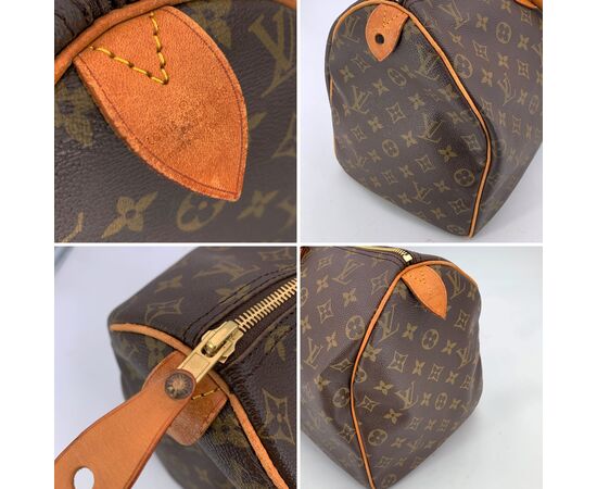 LOUIS VUITTON Borsa a Mano Vintage in Tela Col. Marrone Speedy L