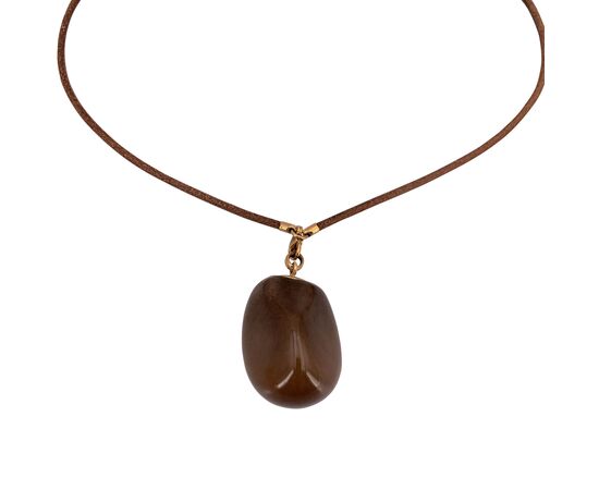 HERMES Collana in Altro Col. Marrone