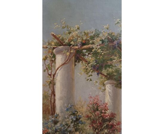 PAINTING WITH A NAPOLITAN VIEW, FIRST HALF OF THE 19TH CENTURY