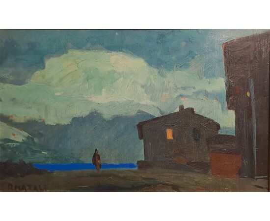 NOTTURNO CON FIGURA - RENATO NATALI (1883 - 1979)