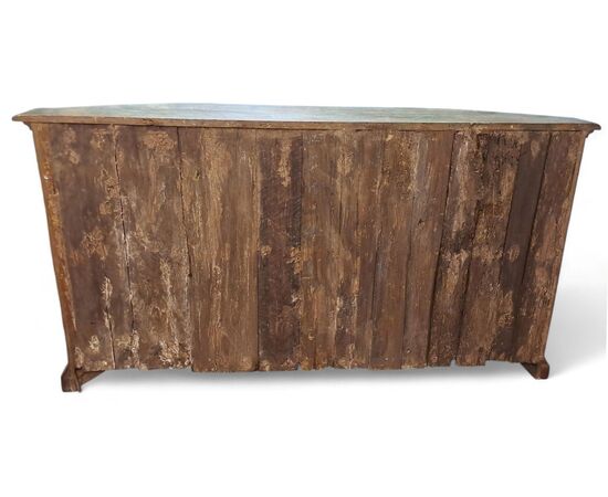 GRANDE CREDENZA SCANTONATA LACCATA - VENETO - XVIII SEC.