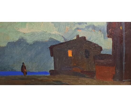 NOTTURNO CON FIGURA - RENATO NATALI (1883 - 1979)