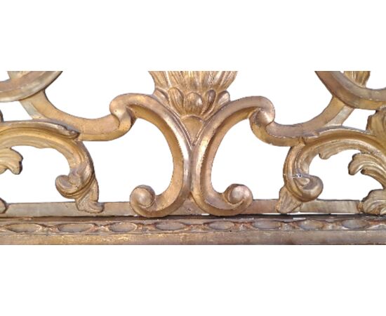 SPECCHIERA IN LEGNO DORATO - PIEMONTE - XVIII SEC.