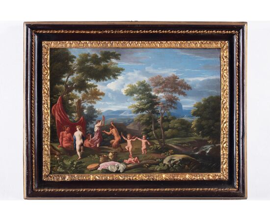Painting depicting a Bacchanal