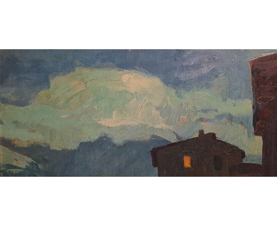 NOTTURNO CON FIGURA - RENATO NATALI (1883 - 1979)