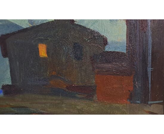 NOTTURNO CON FIGURA - RENATO NATALI (1883 - 1979)