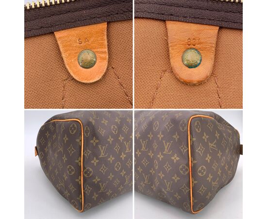 LOUIS VUITTON Borsa a Mano Vintage in Tela Col. Marrone Speedy L