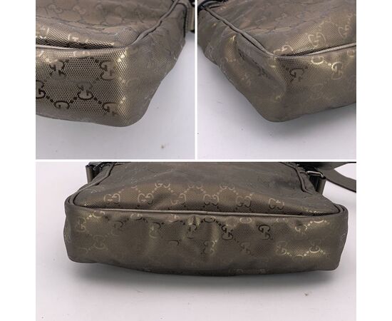 GUCCI Borsa a Tracolla in Tela Col. Argento M