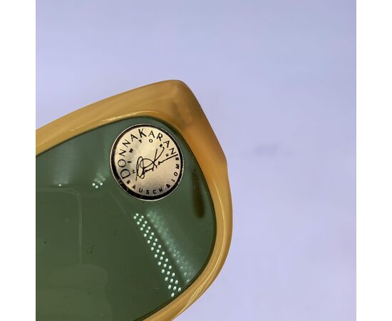 DONNA KARAN Occhiali da Sole Vintage in Acetato Col. Giallo