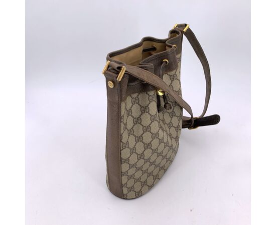 GUCCI Borsa a Tracolla Vintage in Tela Col. Beige Ophidia M