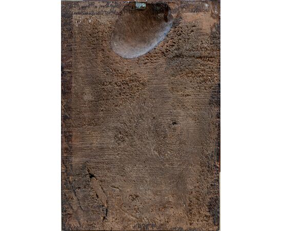 Ritratto medievale- XV secolo - olio su tela applicata su tavola