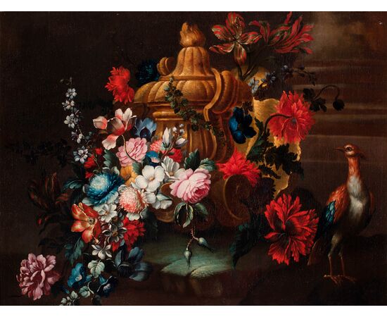 Piedmontese school floral still life