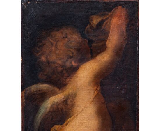 Coppia di dipinti con putti - Fine '600 primi '700 - olio su tela