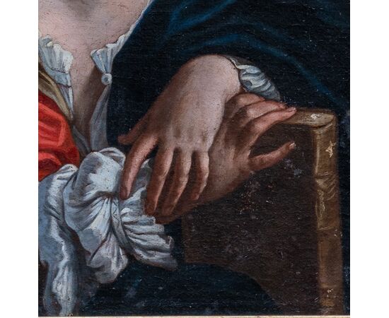 Sibilla - Flaminio Torri (Bologna, 19 maggio 1620 – Modena, 6 agosto 1661) attr. (Prof Milantoni) - XVII secolo - Olio su tela dalla collezione Hope