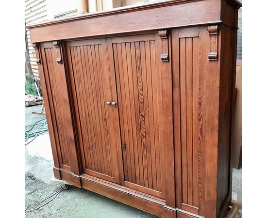 Credenza - libreria ad ante scorrevoli